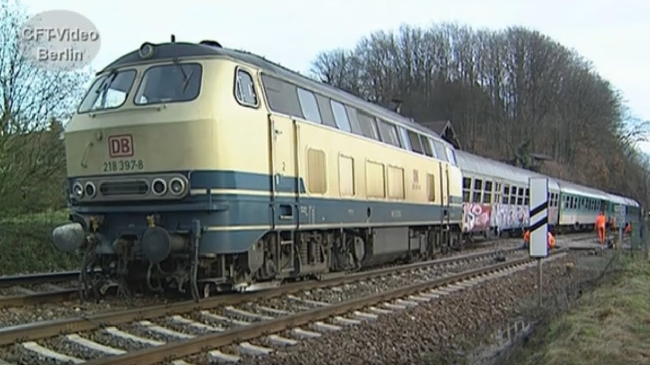 Bahnunfall mit 218 397/Railway accident with 218 397