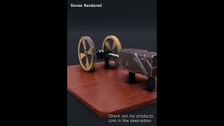 Machine animation made in Blender rendered in Eevee