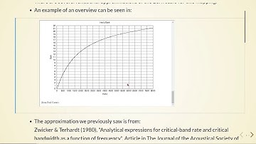 Audio Coding - 05 Psychoacoustics Models - 02 Bark Scale Approximations