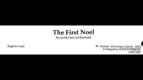 The First Noel rehearsal video with Scrolling Score Dan Forrest