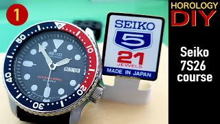 Seiko 7S26 tutorial Part 1 - Disassembly│Horology DIY