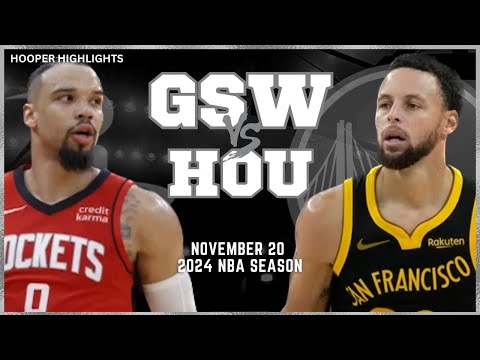 Golden State Warriors vs Houston Rockets Full Game Highlights | Nov 20 | 2024 NBA Season