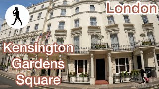 A marvelous London posh walk around Kensington Gardens Square