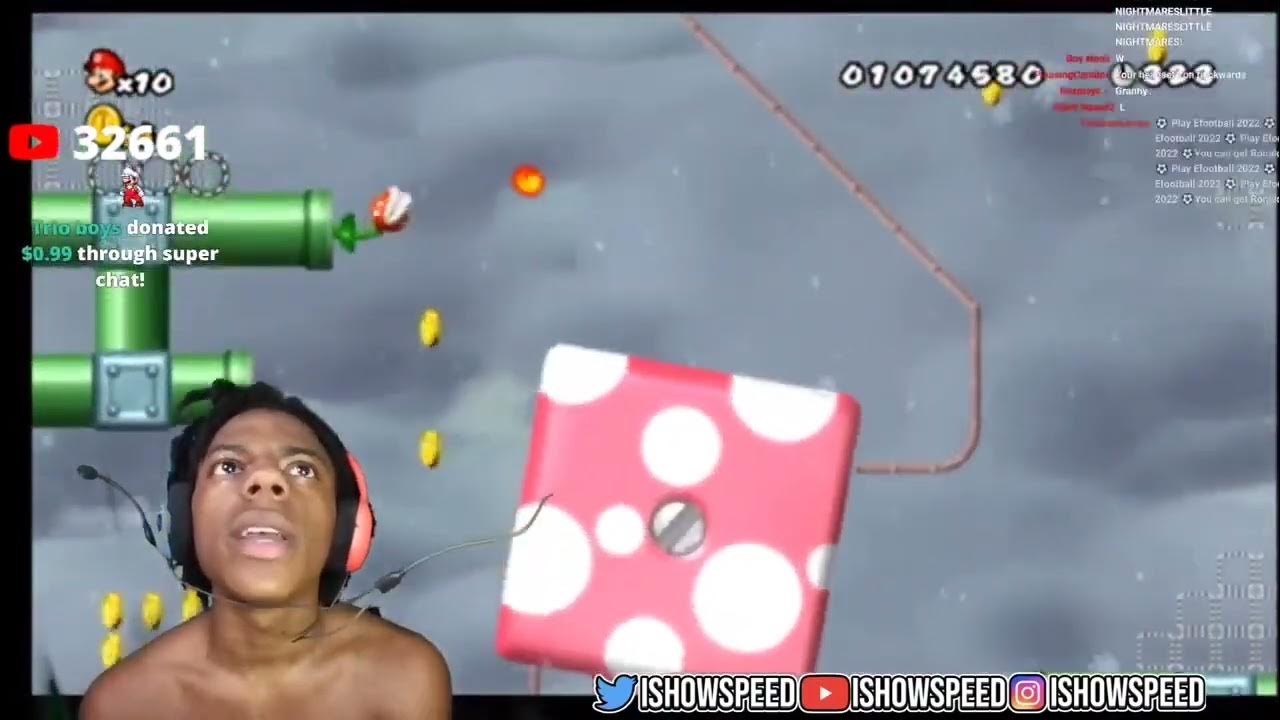 ISHOWSPEED PLAYS NEW SUPER MARIO BROS WII FOR THE 6TH TIME AND RAGES