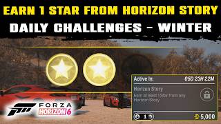 HORIZON STORY Earn 1 Star in Forza Horizon 6 | Daily Challenge Winter Season