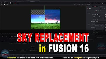 Sky Replacement Tutorial in Fusion 16 || EASY WAY TO REPLACE THE SKY IN VIDEO FOOTAGE || VFXMentor
