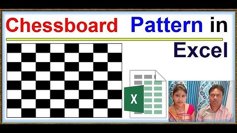 Chessboard  Pattern in Excel | How to Create a Chessboard pattern in Excel | excel