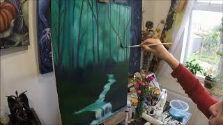 Wanderer No.3 oil painting timelapse by Ardent Shadows by Ardent Shadows 44 views 6 years ago 4 minutes, 6 seconds