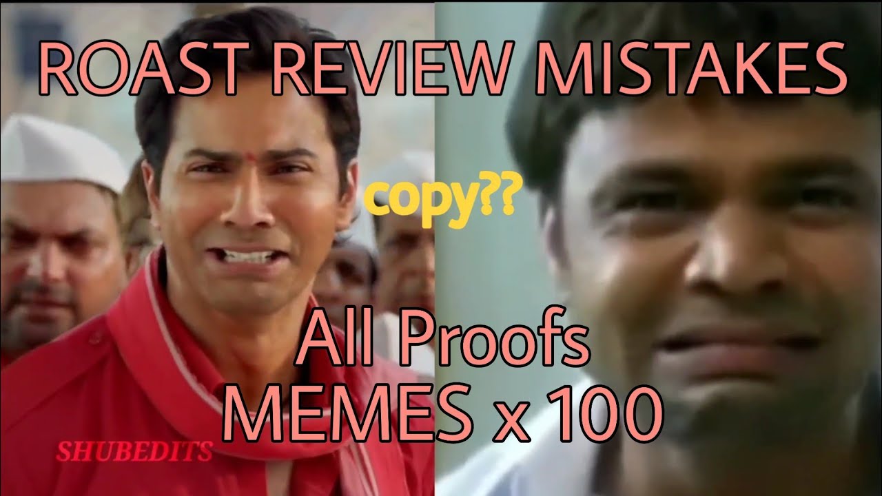 Coolie No. 1 Trailer Roast Review & Mistakes | All Proofs of copied scene & songs | SHUBEDITS