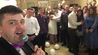 Ведучий - Павло Каташинський, весілля Катеринки та Ромчика, Попільня,  28.02.2021