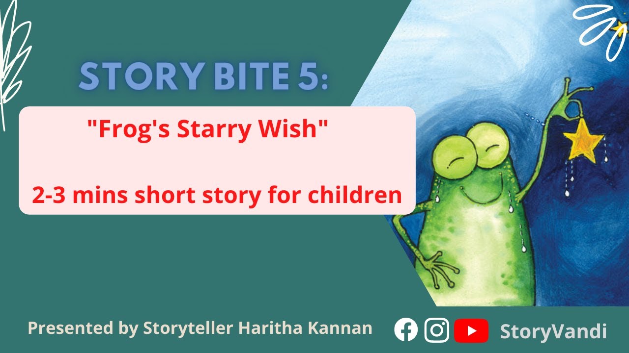 Frog's Starry Wish | 2-3 mins short story for children | English