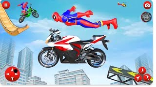 Super Hero Bike Mega Ramp Game #brilliant Games screenshot 5