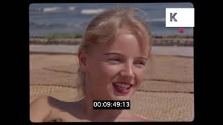 1960s South America, Sunbathing On Beach and Surfing, 35mm
