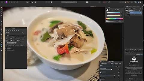 Affinity Photo Lens Blur and Unsharp Mask. Its fast.