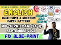 10th SSLC 2025 ENGLISH SL BLUE PRINT SA1 MIDTERM EXAM SEPTEMBER 2025 KSEAB Official Paper