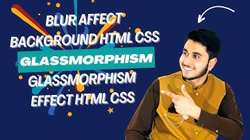Glassmorphism Effect HTML CSS | Blur Affect Background HTML CSS | #ITCourses