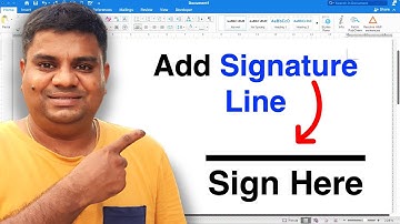 How To Insert Signature Line In Word [ MAC ]