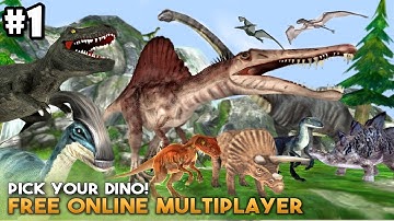 Dino World Online - Hunters 3D By Foxie Games - Android / iOS - Gameplay Part 1