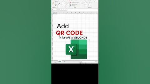 How to insert QR Code in Microsoft Excel
