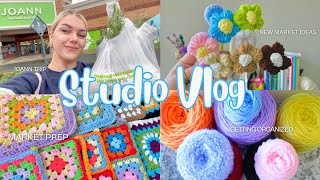 Crochet with me  Studio Vlog / Market Prepping  Adding new things to my inventory!