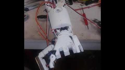 DARA Robot wrist, forearm, and new fingers.