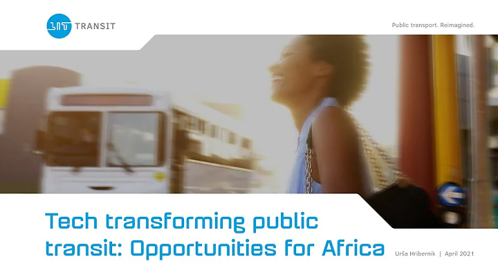 Tech transforming public transit: Opportunities fo...
