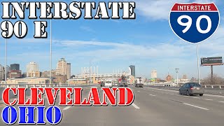 I-90 East - Cleveland - Ohio - 4K Highway Drive