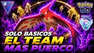 ¡+500 PNTS EN 5 DIAS! SOLO BASICOS ES UNA LOCURA EN LIGA SUPER | PC-1500 | (PVP) #pokemongo