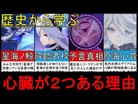 【原神考察】降臨者スカーク実装!?星海の呑星の鯨!原始胎海の心臓!魔女会ニコ!グロシ性能最強のフリーナ様も知らない過去と水神エゲリアゆっくり解説【原神ストーリー罪人の円舞曲ver4.2】