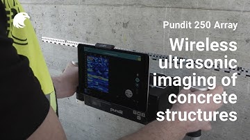 Wireless ultrasonic imaging of concrete structures I Pundit Live Array