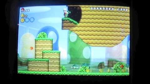 NSMBW World 1 Cannon Cheat