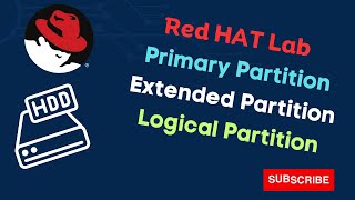 how to create primary | extended | logical partition in Red Hat