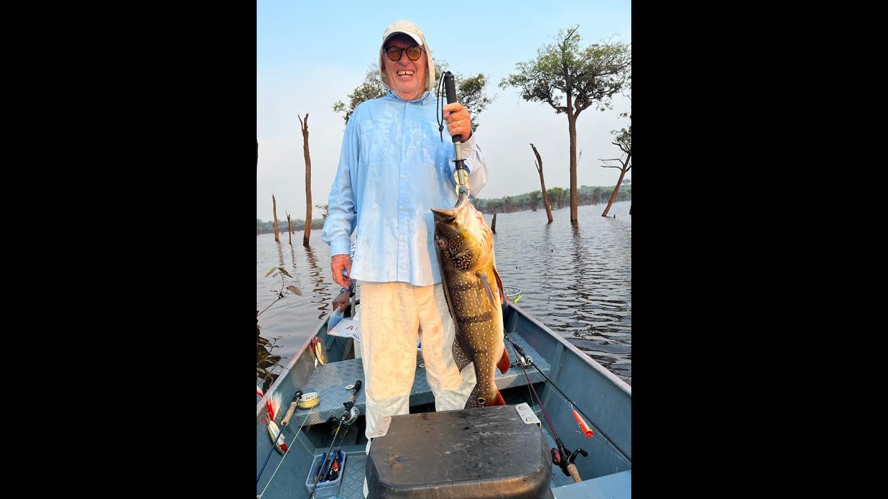 Juma 2023 Pousada Alto Juma Fishing Captura Tucunaré Açu 80cm