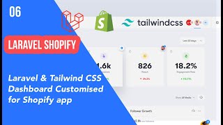 06 - Laravel & Tailwind CSS Dashboard Customised for Shopify app