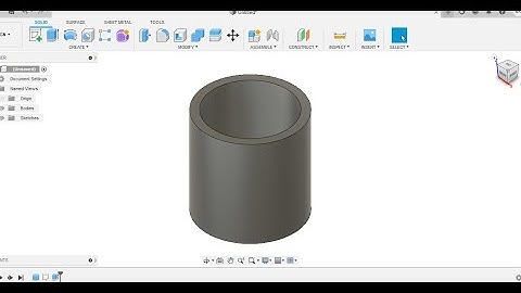 hollow cylinder in fusion 360