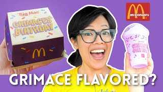 What Does A Grimace Shake Taste Like? | McDonald's Grimace's Birthday Meal