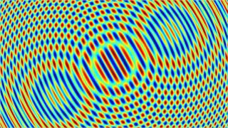 Two Point Source Wave Interference Pattern