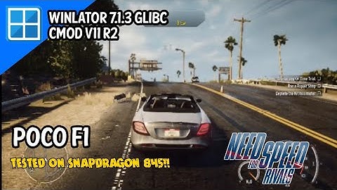 Need For Speed Rivals | Winlator 7.1.3 Glibc Cmod V11 R2 | Poco f1 snapdragon 845 gameplay + setting