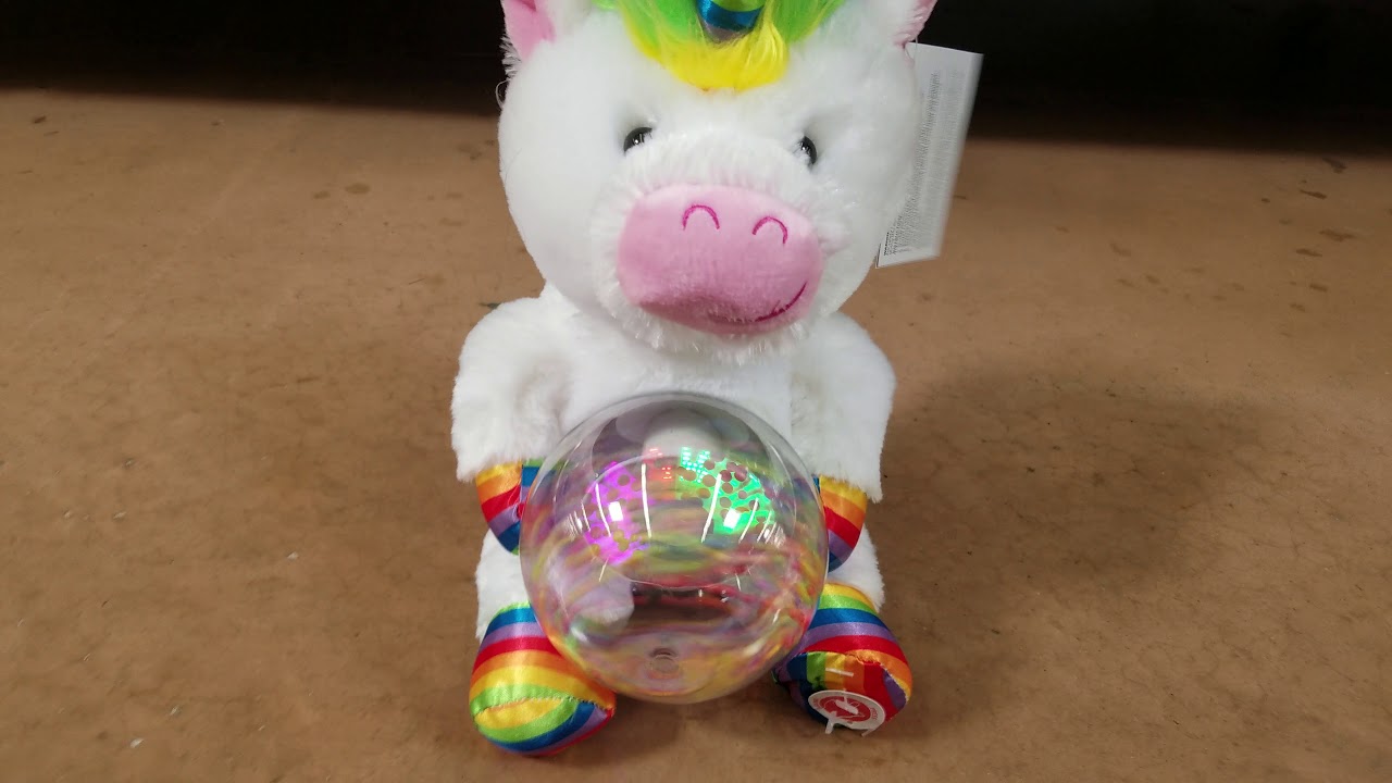 Sound N light Animatronics : Confetti Globe Unicorn - YouTube