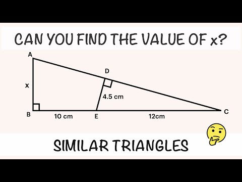 Can You Solve Similar Triangle Problems?