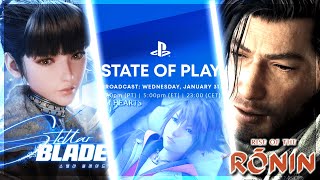 STATE OF PLAY TIME! Manifest Ws, No Jinxing ty - January 2024 Playstation State of Play REACTION