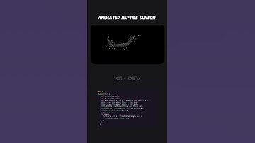 Animated Reptile Cursor | The Ultimate JavaScript Follow Effect  HTML CSS JS #shorts #cursor #101dev