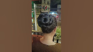 Búi tóc giả trung niên #tocbui