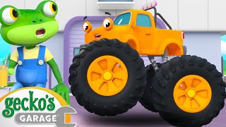 Balloon Tyres | Monster Truck| Animal for Kids | Truck and Bus Cartoon | Gecko's Garage