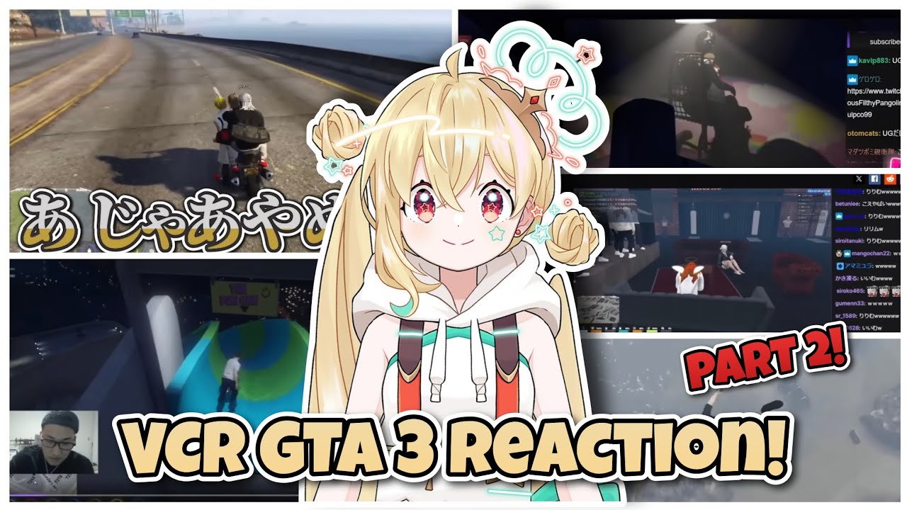 [VCR GTA 3] Tooko Reacts to VCR GTA 3 Clips! PART 2 [ENG SUB]