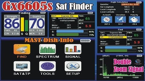 GX6605S Satfinder New Software 2025 | F1F2 Remote + 56 Satellites Included