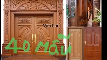 Cửa gỗ đẹp-40 MẪU CỬA GỖ sang trọng & hiện đại gắn bó với thời gian