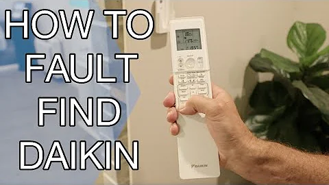 How to fault find a Daikin air conditioner, troubleshoot split system ductless, green light flashing