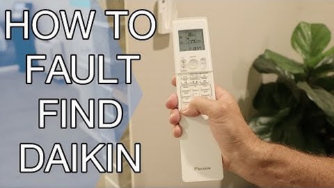How to fault find a Daikin air conditioner, troubleshoot split system ductless, green light flashing