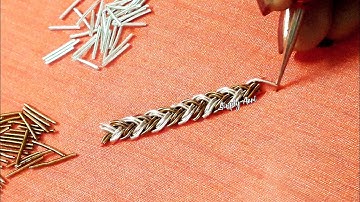 Aari Work Tutorial 97 | Zardosi Braid Stitch Tutorial | Simply Aari